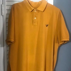 American Eagle Outfitters Orange Men's polo Athletic Fit XXL.